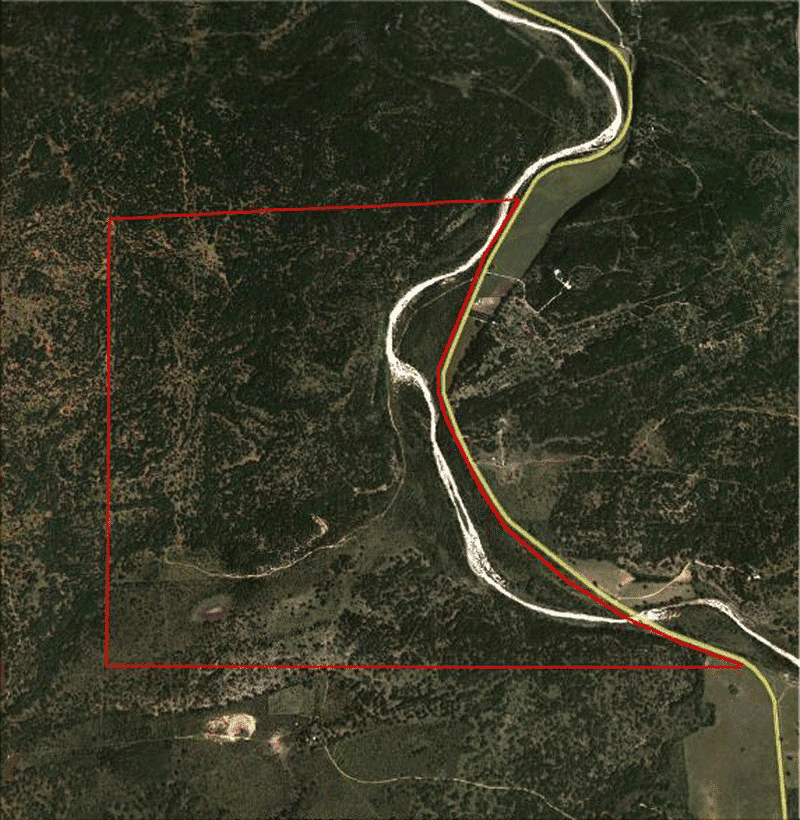 1142 Acre Ranch Medina Aerial Map