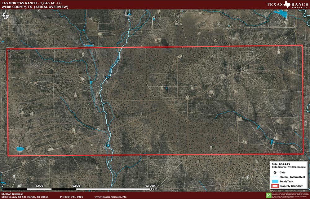 3845 Acre Ranch Webb Aerial Map