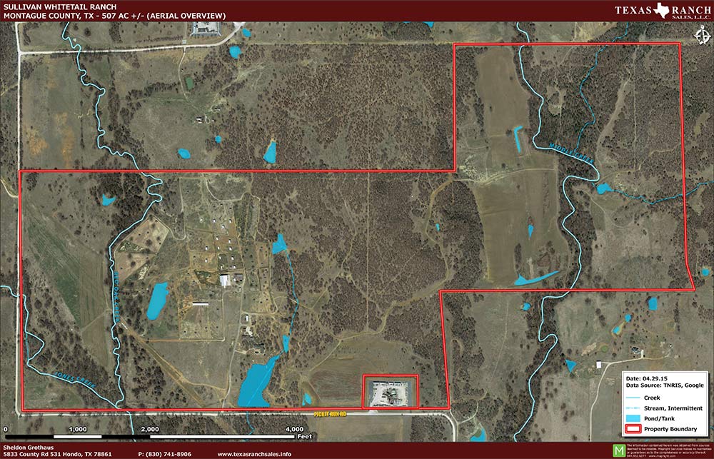 507 Acre Ranch Menard Aerial Map