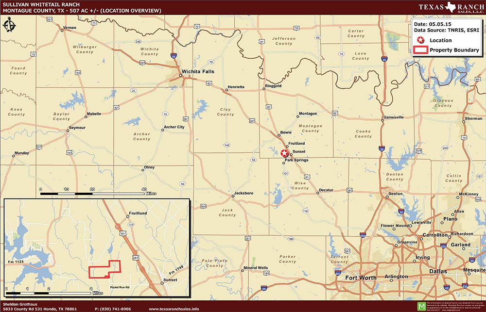 507 Acre Ranch Menard Location Map Map